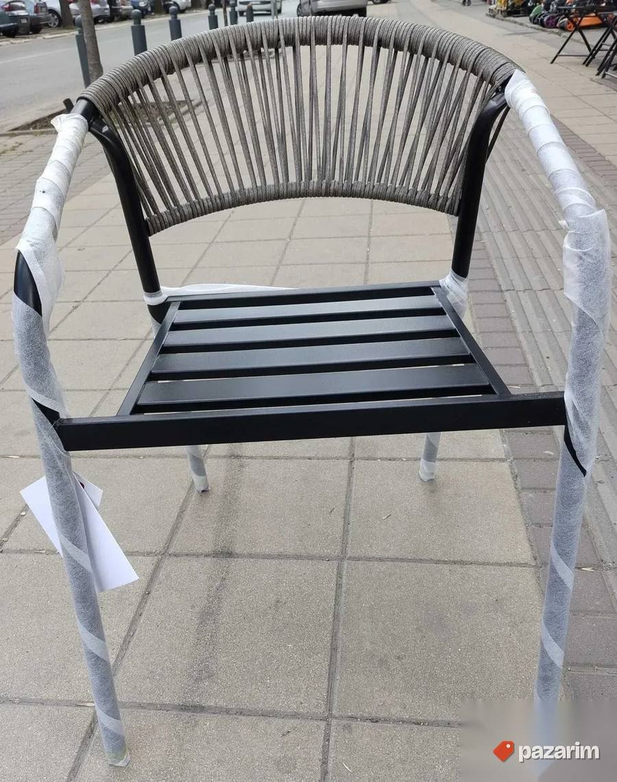 Aluminijumske Stolice Sa Duplim Ramom Novo 8