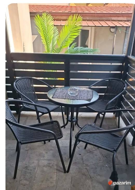 Pletene Bastenske Stolice Metal Petan Novo