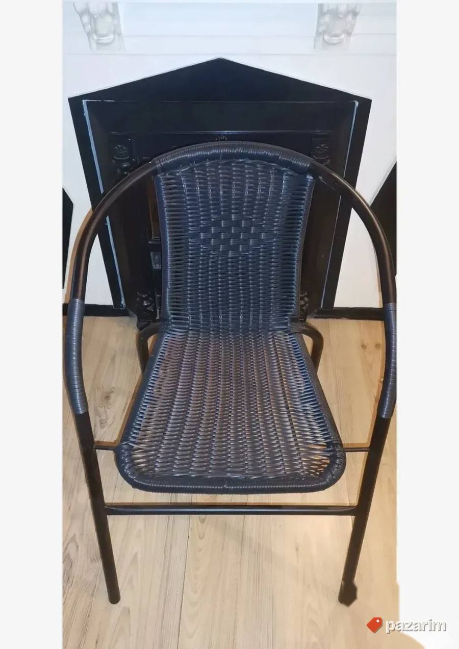 Pletene Bastenske Stolice Metal Petan Novo 2