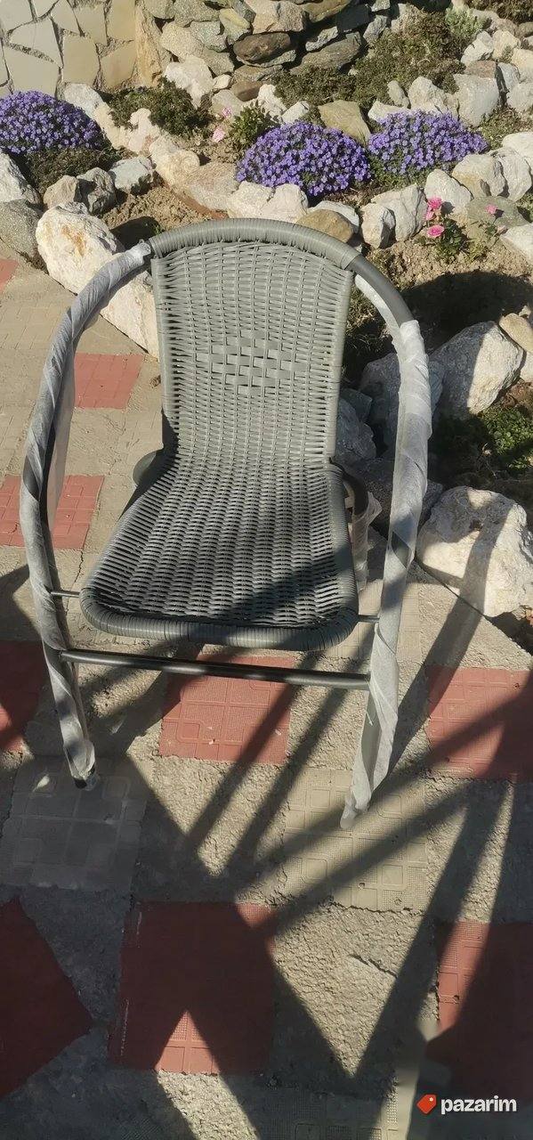 Pletene Bastenske Stolice Metal Petan Novo 7