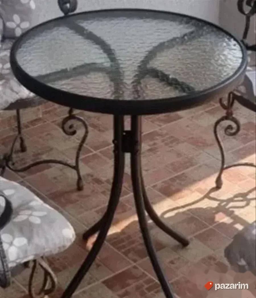 Stakleni Stolovi Za Bastu Stolice Metal Aluminijum Novo 2