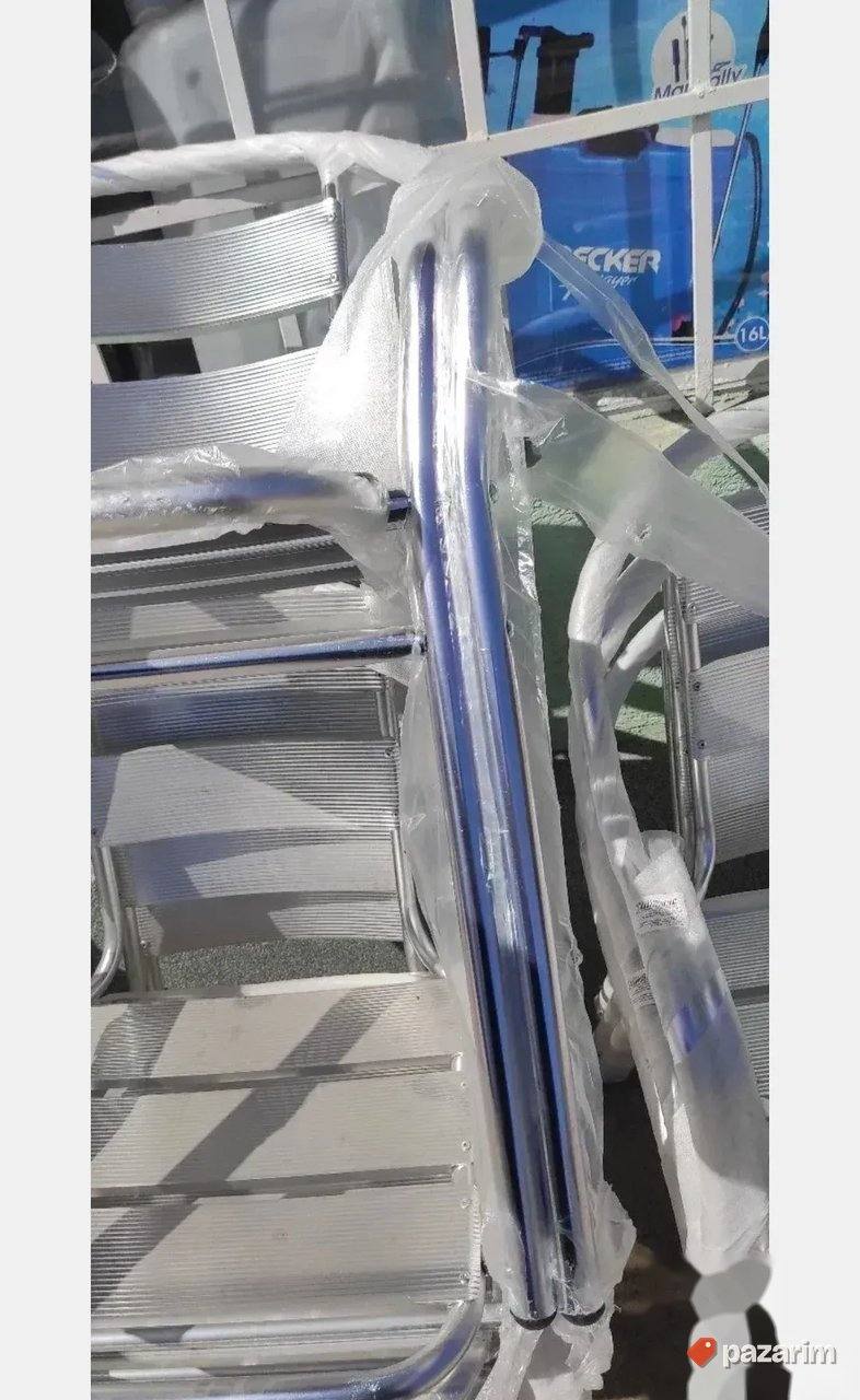 Aluminijumske Stolice Sa Duplim Ramom INOX Novo 3