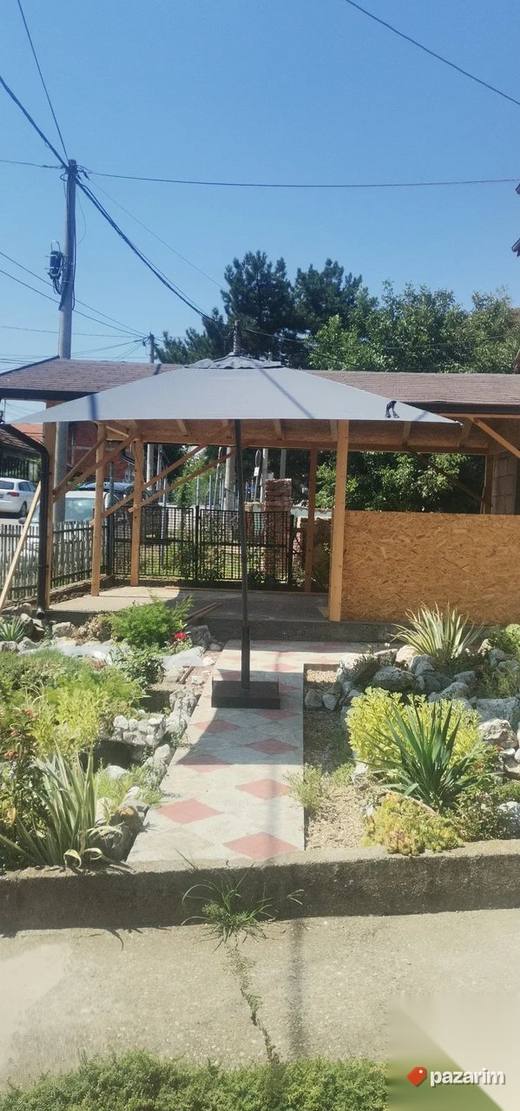 Top Platneni Suncobran 250x250 Zglobni Armirana Postolja Nov