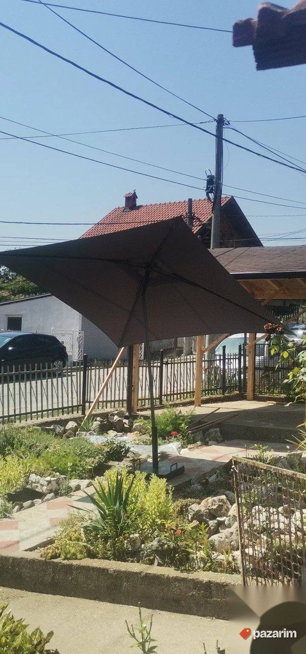 Top Platneni Suncobran 250x250 Zglobni Armirana Postolja Nov 5