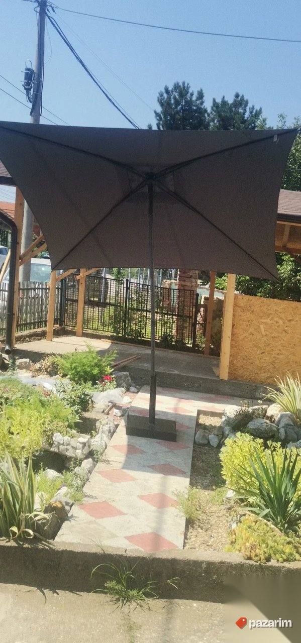 Top Platneni Suncobran 250x250 Zglobni Armirana Postolja Nov 6