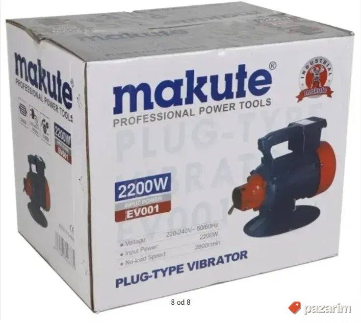 Vibrator za beton MAKUTE 2.2 kW vibro igla 6m 40 mm 7