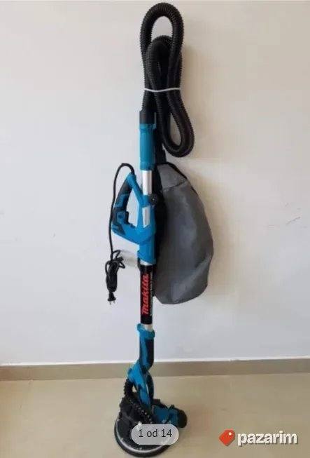 Žirafa za zidove sa usisivačem i LED lampom Makita 1400W