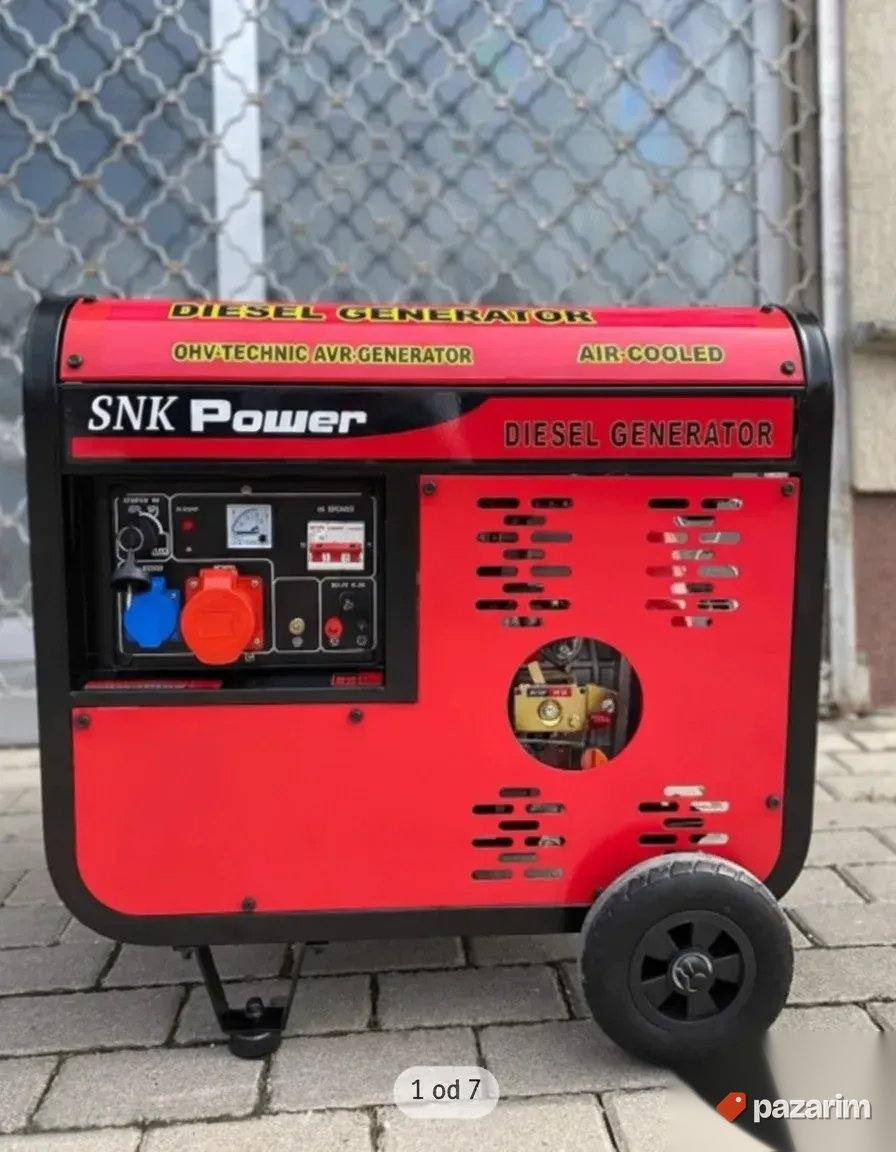 Agregat SNK Power 6.5KW Dizel monofazni i trofazni generat 1