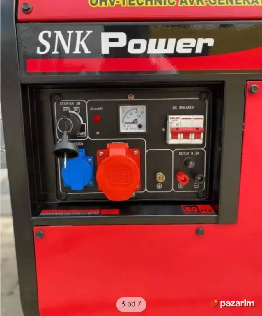 Agregat SNK Power 6.5KW Dizel monofazni i trofazni generat 3