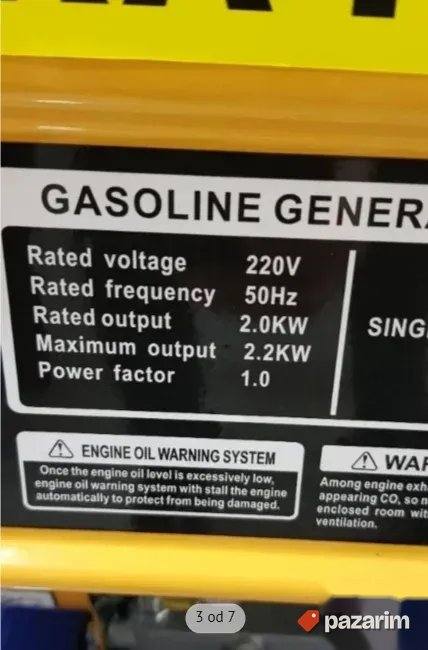 Agregat ASTRA KOREA 2.2 kW benzinski generator struje 3