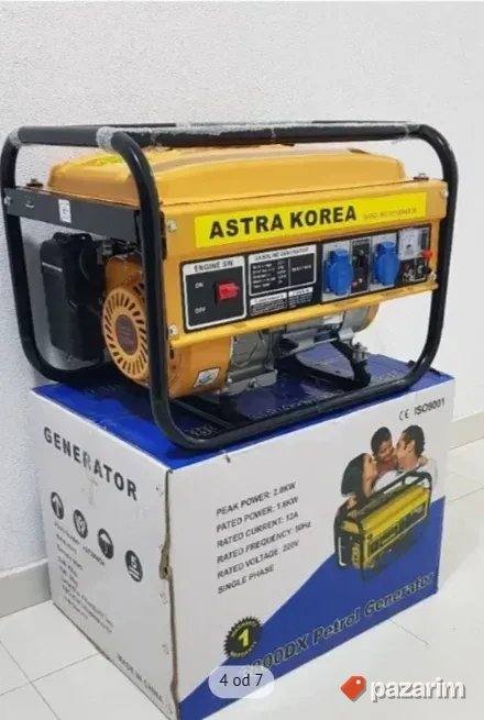 Agregat ASTRA KOREA 2.2 kW benzinski generator struje 4