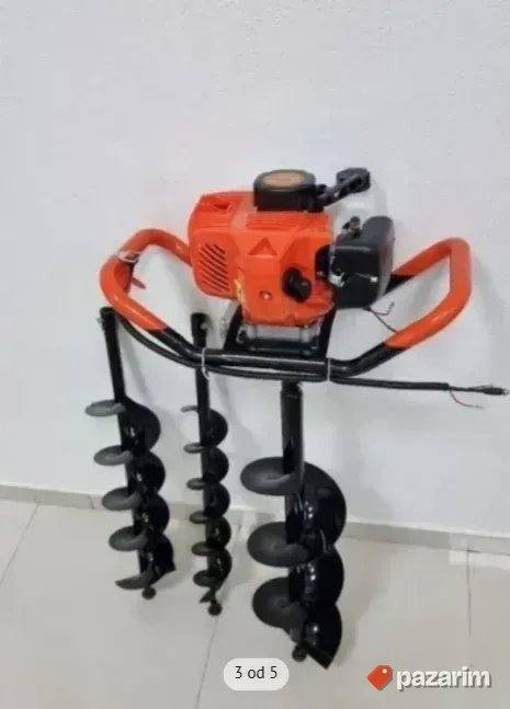Bušač rupa sa tri burgije LESNIK 6.8kW 3