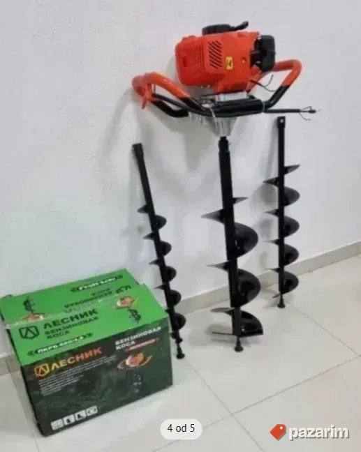 Bušač rupa sa tri burgije LESNIK 6.8kW 4
