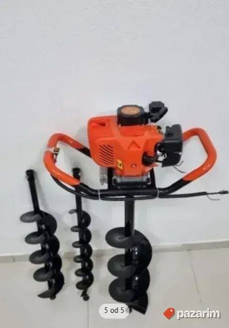 Bušač rupa sa tri burgije LESNIK 6.8kW 5