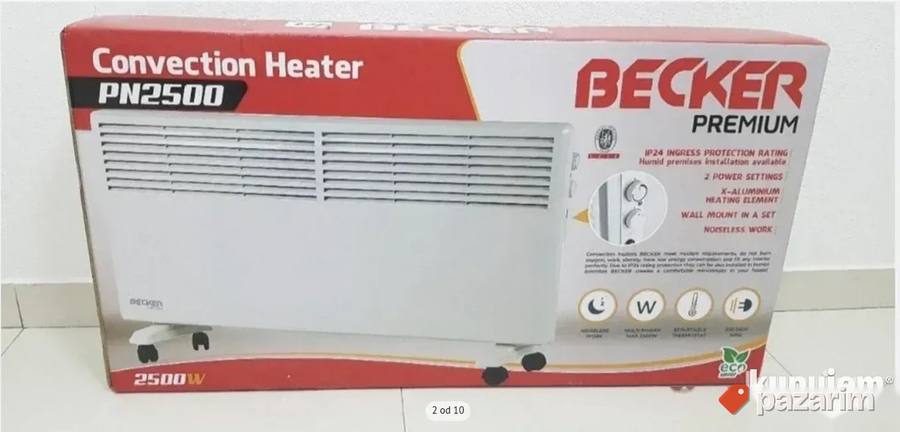 Norveški Radijator Becker 2500w (2,5 Kw) 2