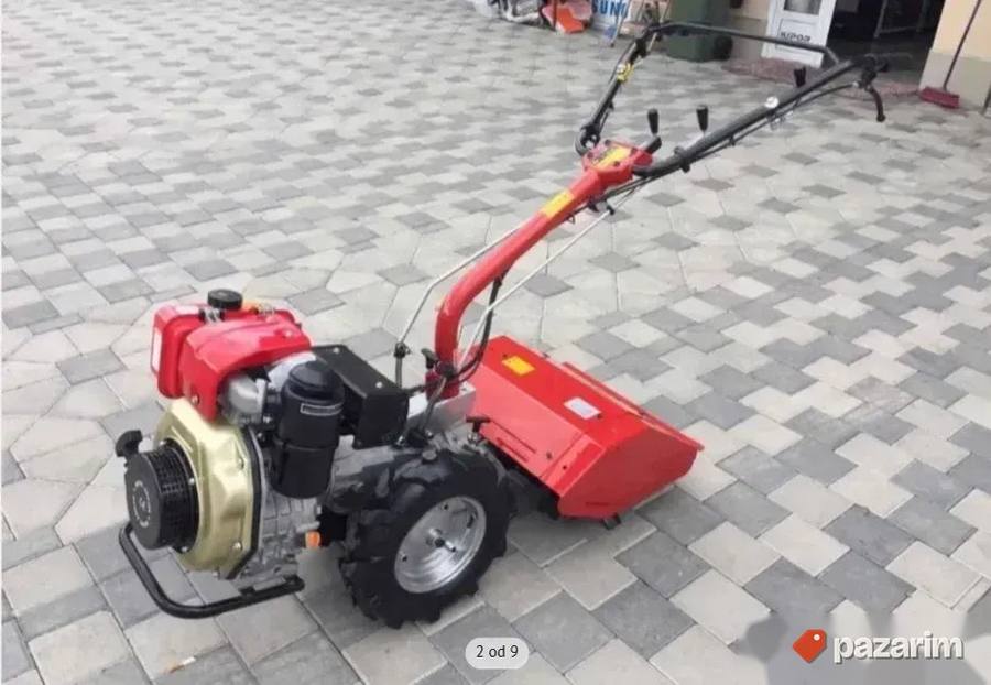 Motokultivator KIPOR dizel 8KS sa kosom i frezom 2