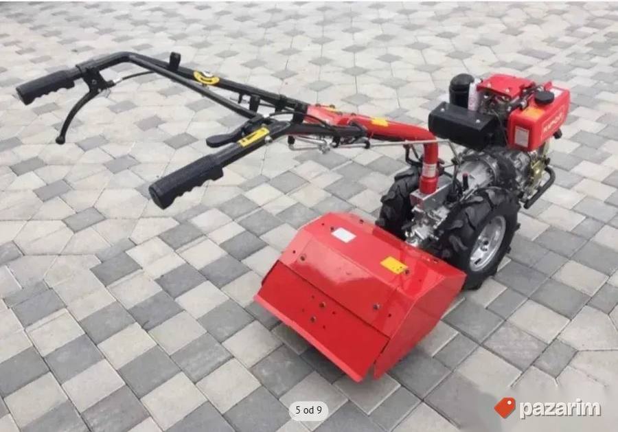 Motokultivator KIPOR dizel 8KS sa kosom i frezom 5