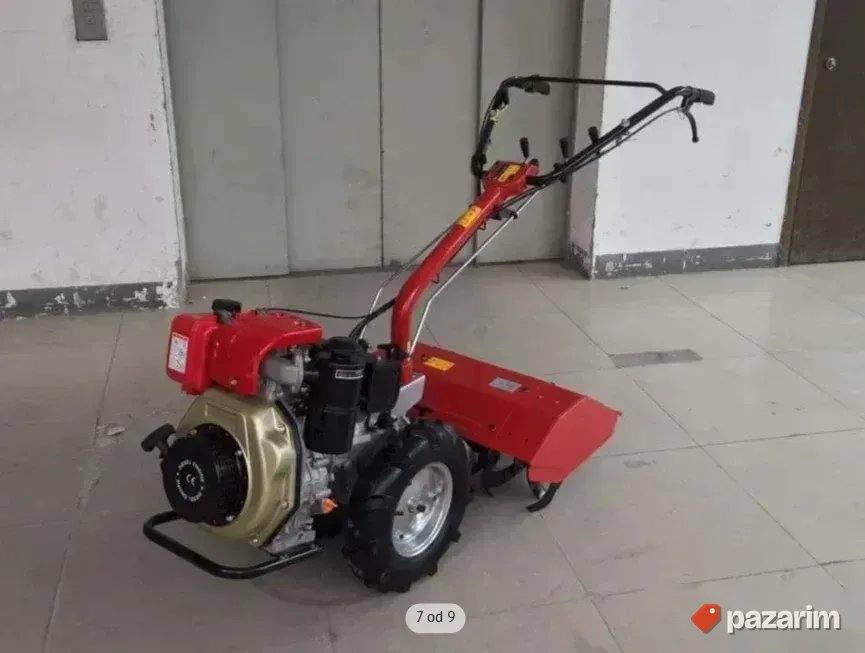 Motokultivator KIPOR dizel 8KS sa kosom i frezom 7