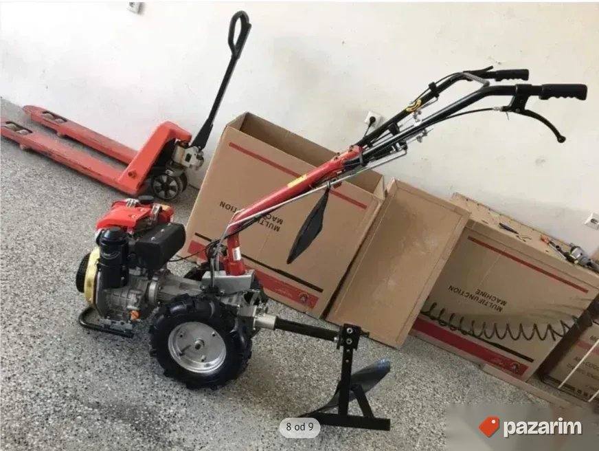 Motokultivator KIPOR dizel 8KS sa kosom i frezom 8