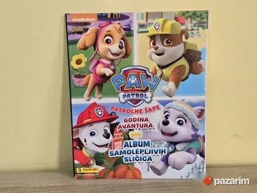 PATROLNE ŠAPE , album i kompletan set sličica GODINA AVANTUR