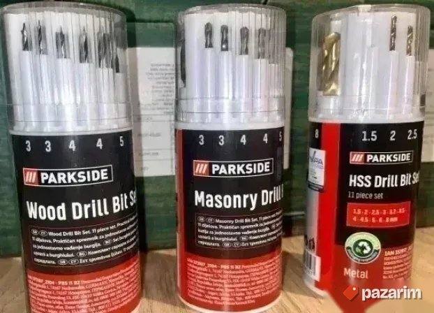 3 PARKSIDE pakovanje po 11 burgija za Drvo za Metal i Beton 2