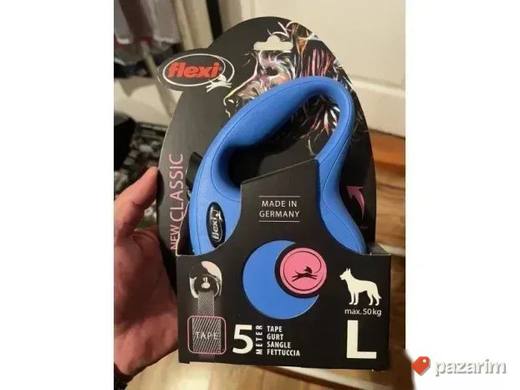NOV plavi Flexi Povodac New Classic L TRAKA 5 metara 50 kg