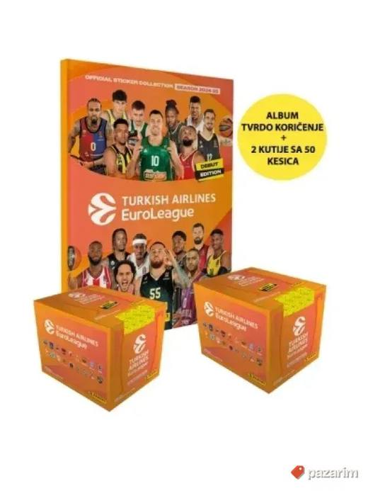 EUROLEAGUE 2024/2025 Tvrdokoriceni album i DVE pune kutije