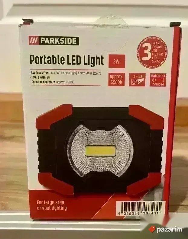 PARKSIDE led lampa sa 3 baterije N0VA 2 nacina osvetljenja 2