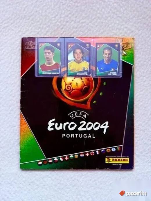 Kompletan set NEZALEPLJENIH SLICICA Portugal 2004 C. Ronaldo