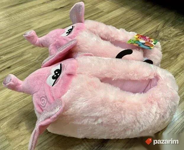 NOVE Ženske patofne Slon roze broj 35/36 NOVE papuce etiketa 3
