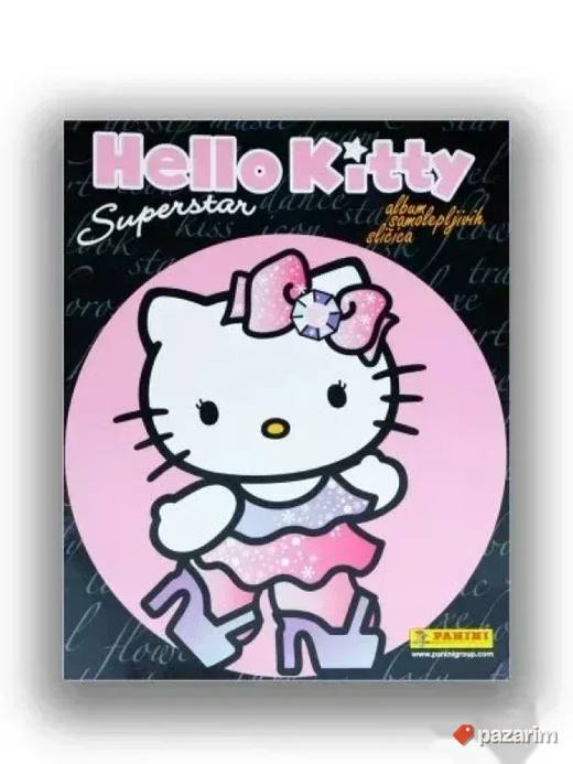 HELLO KITTY SUPERSTAR ceo set slicica i prazan album PANINI