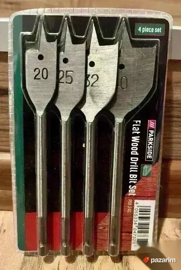 4 Pljosnate burgije za glodanje ORIGINAL PARKSIDE burgije 2