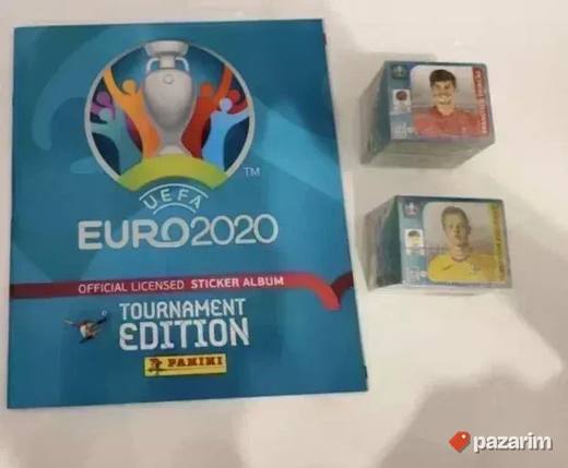 250 slicica EURO 2020 i NOV prazan album PANINI plava verzij