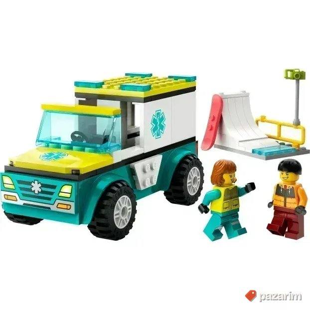 NOV LEGO CITY 60403 Ambulance and snowboarder Hitna pomoc 2