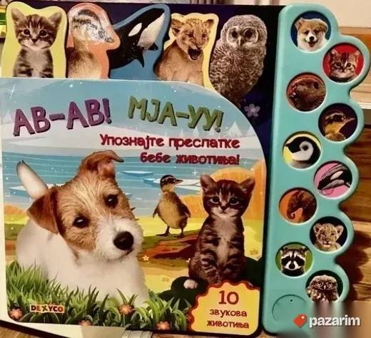 NOVA ZVUCNA KNJIGA Upoznajte bebe životinja - 10 zvukova