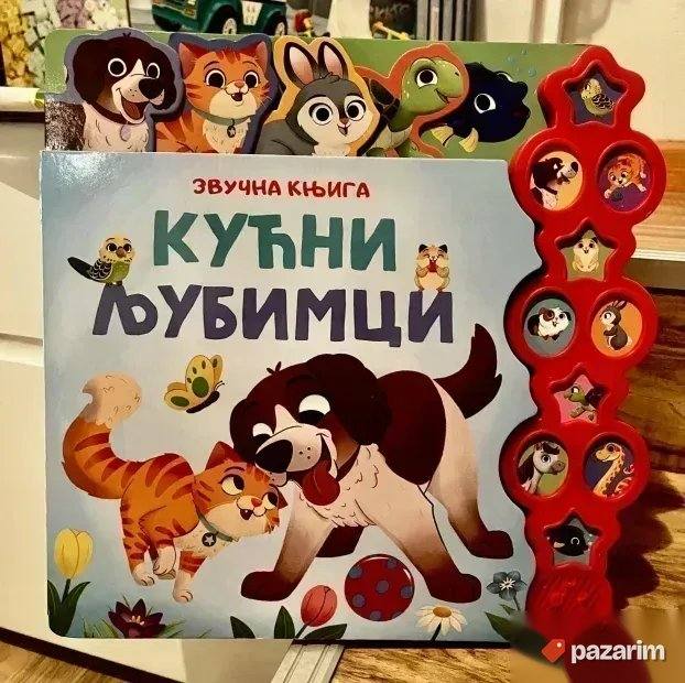 Glanc Nova ZVUCNA KNJIGA KUCNI LJUBIMCI knjiga sa 10 zvukova 1