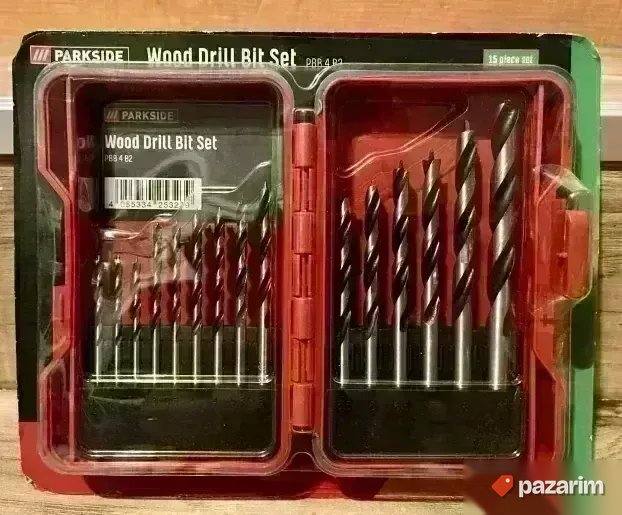 PARKSIDE set od 15 burgija za drvo ORIGINAL mini kofer Glanc 2