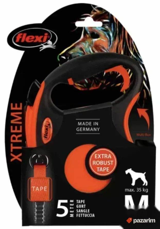 NOV Flexi Povodac Xtreme size M, do 35 kg, EXTRA ROBUST TAPE 1