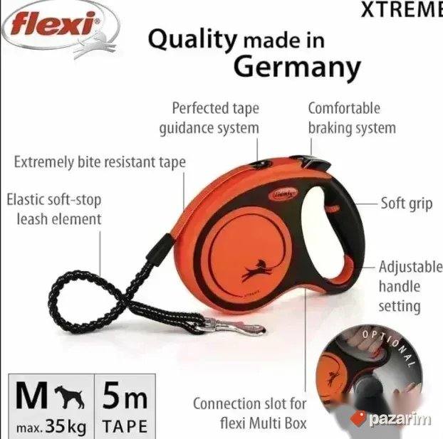 NOV Flexi Povodac Xtreme size M, do 35 kg, EXTRA ROBUST TAPE 3
