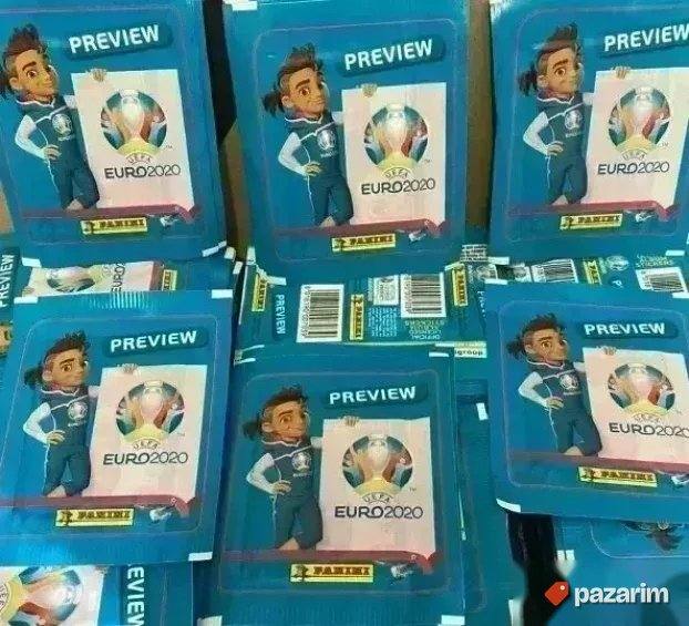 PREVIEW plavi EURO god. 2020 Panini 50 punih kesica ORIGINAL 1
