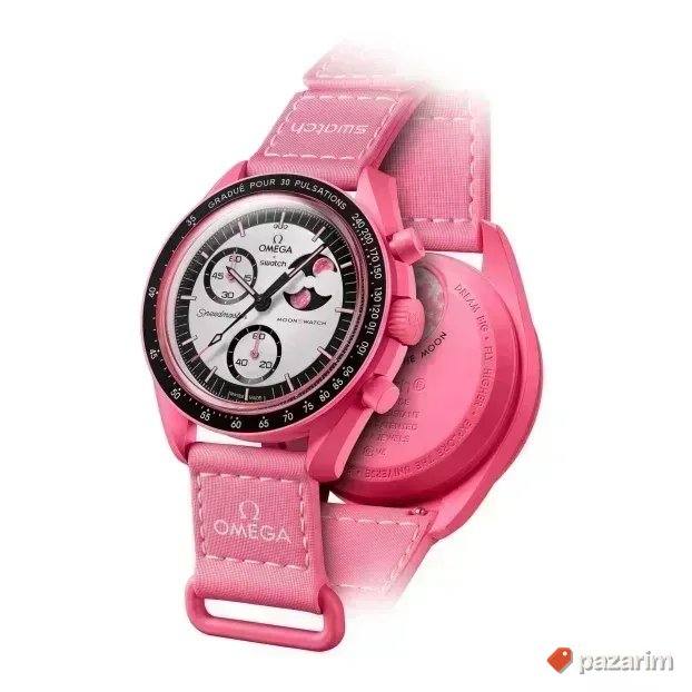 NOVO-MOONSWATCH Mission to the PINK moonphase NOV Omega sat 1