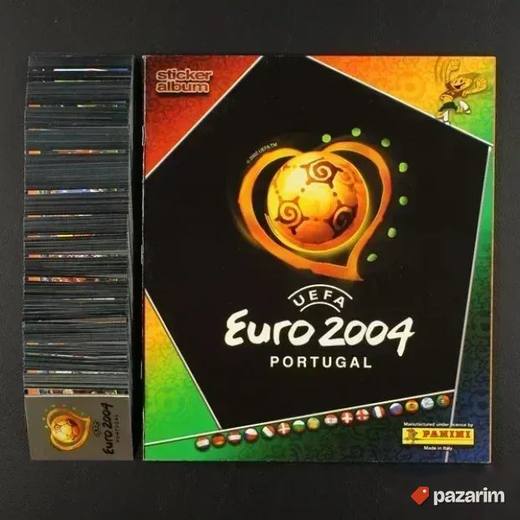 KOMPLETAN SET NEZALEPLJENIH SLICICA i album Portugal 2004