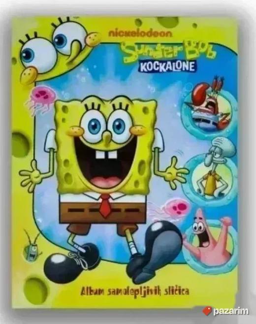 SUNDJER BOB KOCKALONE ceo set slicica i prazan album PANINI