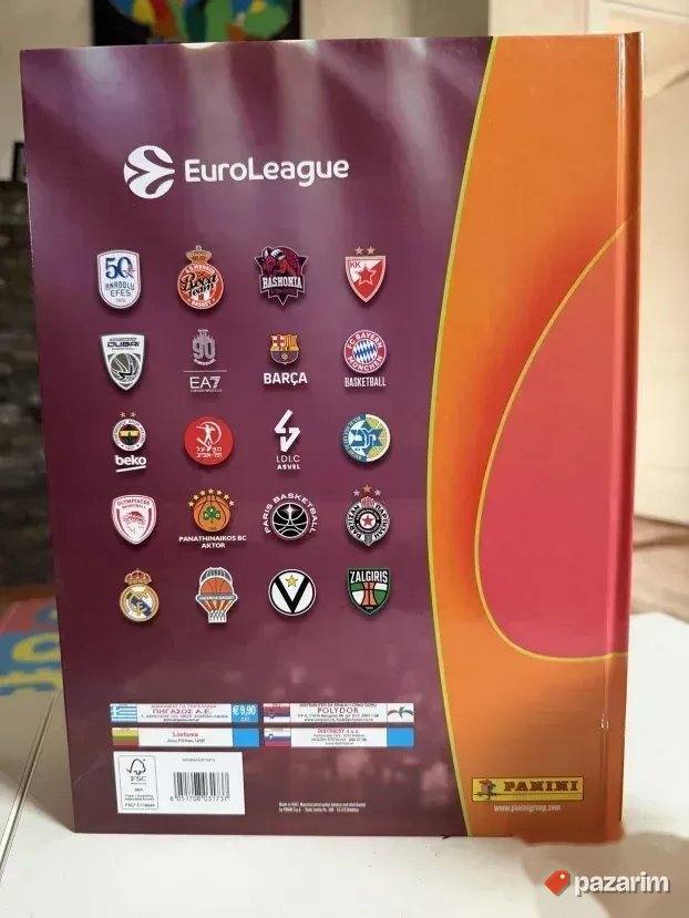 EUROLEAGUE 2025/2026 nov album tvrde korice HARDCOVER odlica 3