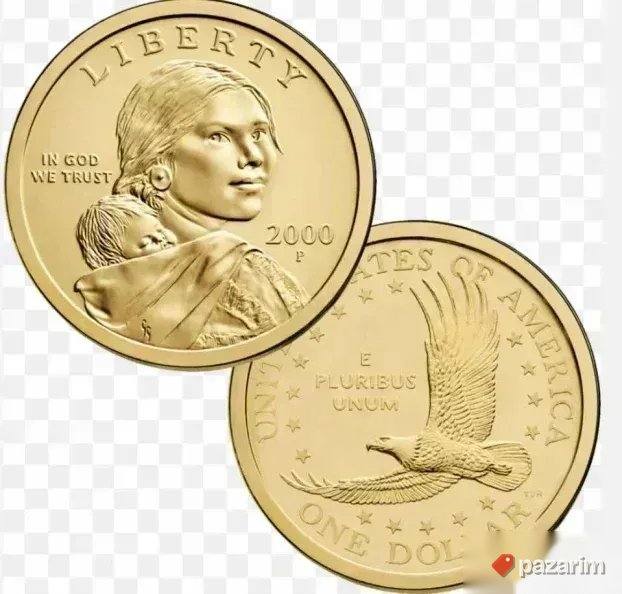 RETKO kovanica JEDAN Usa DOLAR One dollar coin America RETKO 1