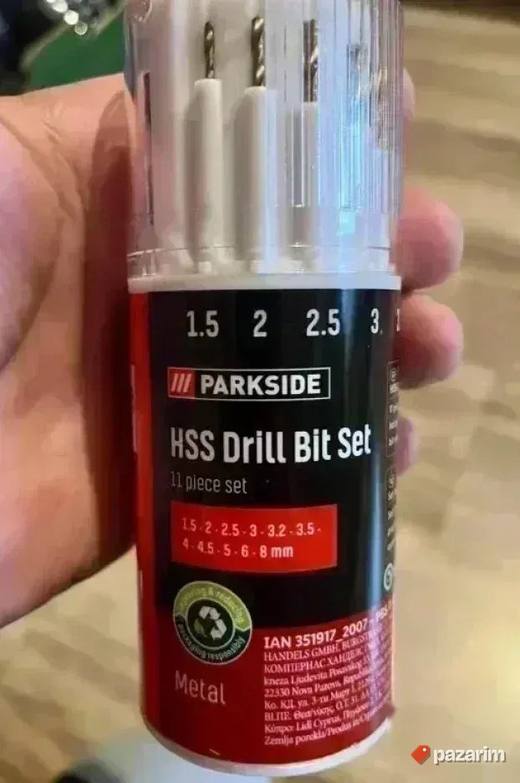 HSS Original set od 11 burgija PARKSIDE u original pakovanju