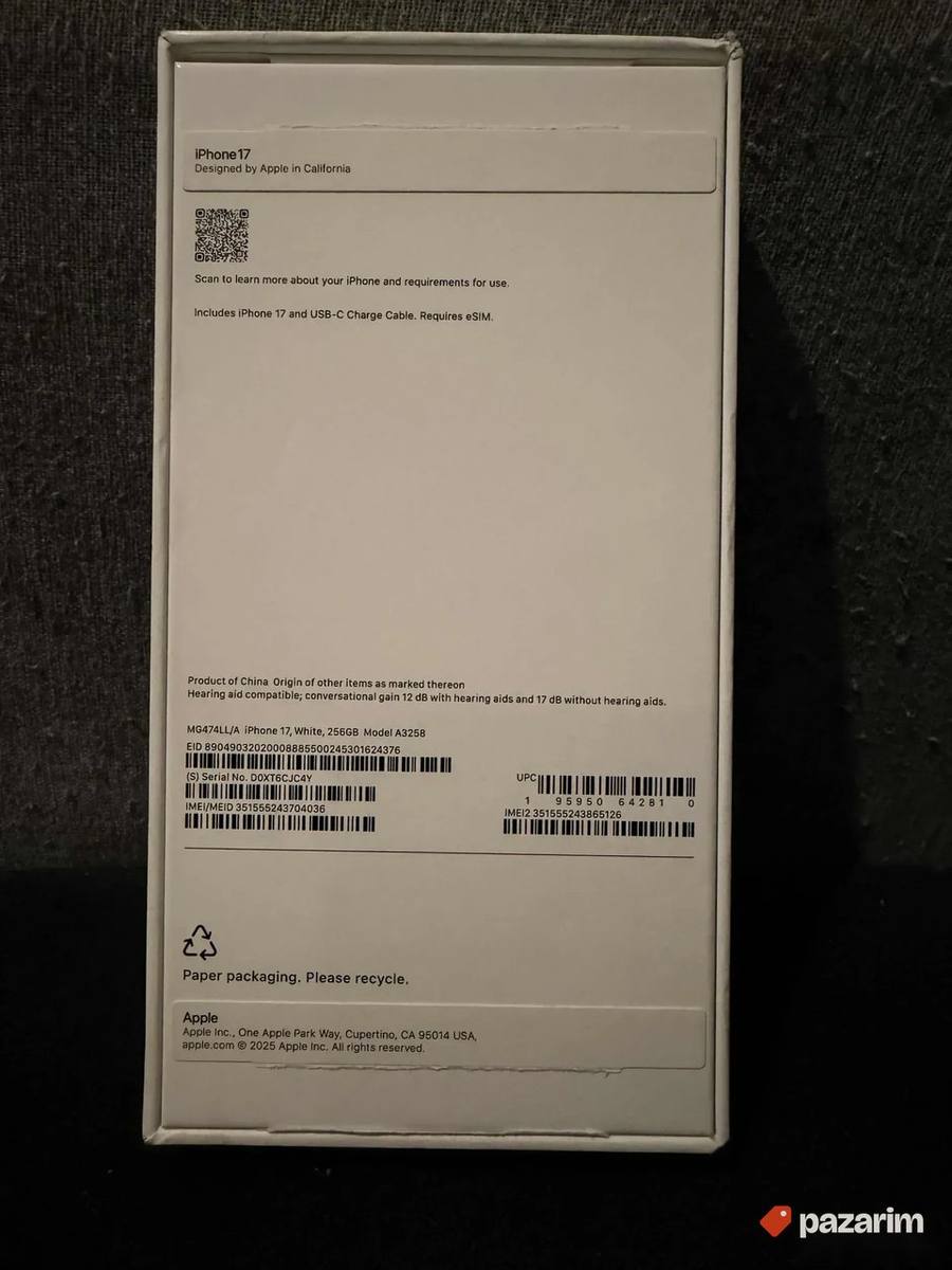 NOV U KUTIJI Iphone 17,256gb,zakljucan na Verizone USA mrezu 2