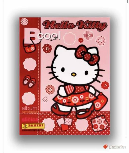Hello Kitty B COOL ceo set slicica i prazan album Panini
