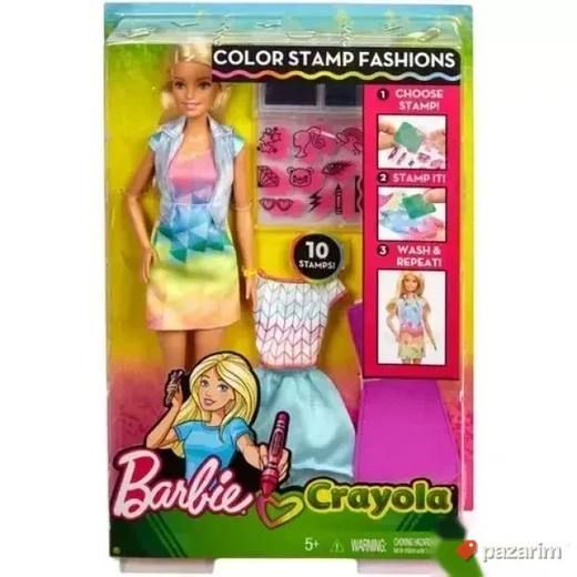 MATTEL Barbie lutka Crayola sa dodacima šarena NOVA ORIGINAL