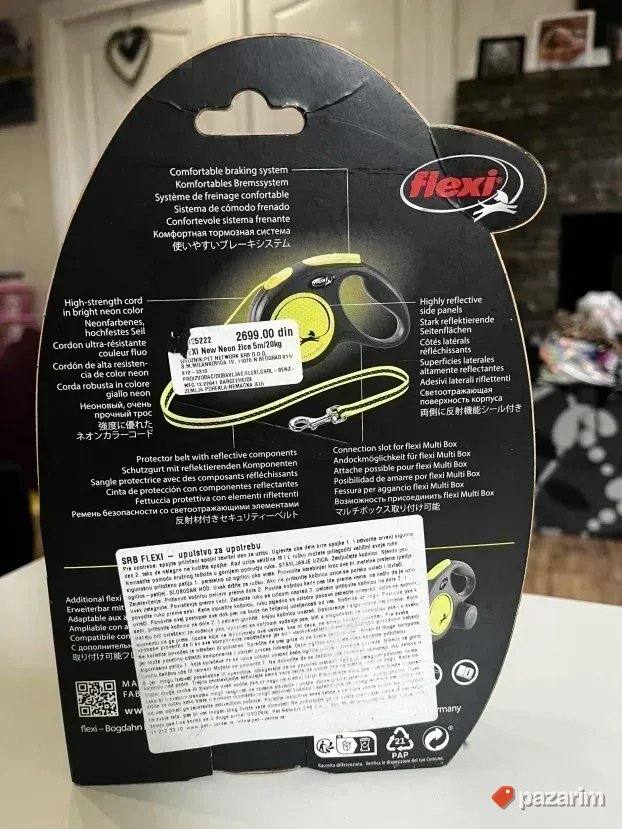 NOV povodac FLEXI size M 5 metara kanap, za kuce do 20 kg 2